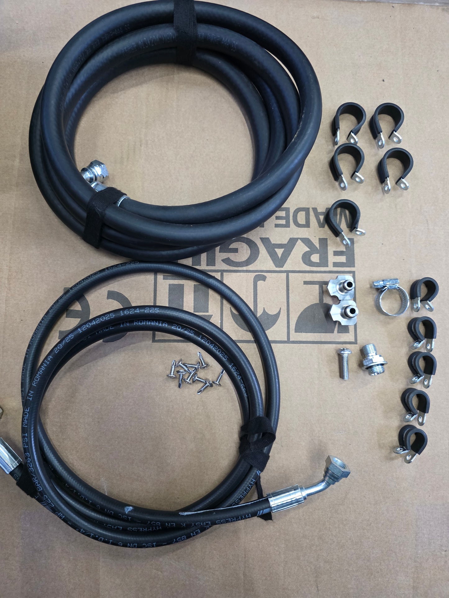 Power Steering Line Kit – Ford Transit MK6 / MK7 / MK8 Rack (Integrated Reservoir)
